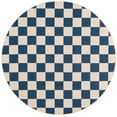 thumbnail image 1 of SAFAVIEH Courtyard Talbot Checkered Indoor/Outdoor Area Rug, Navy/Beige, 2'7" x 2'7" Round, 1 of 11