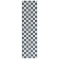 thumbnail image 1 of SAFAVIEH Courtyard Talbot Checkered Indoor/Outdoor Runner Rug, Blue/Beige, 2'3" x 8', 1 of 12