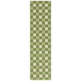 thumbnail image 1 of SAFAVIEH Courtyard Talbot Checkered Indoor/Outdoor Runner Rug, Green/Sage, 2'3" x 8', 1 of 12