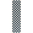 thumbnail image 1 of SAFAVIEH Courtyard Talbot Checkered Indoor/Outdoor Runner Rug, Navy/Beige, 2'3" x 5', 1 of 12