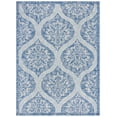 thumbnail image 1 of Safavieh Courtyard Tayler Geometric Indoor/Outdoor Area Rug, Navy/Gray, 9' x 12', 1 of 11