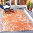 thumbnail image 1 of SAFAVIEH Courtyard Tecon Corals Indoor/Outdoor Area Rug, Terracotta/Beige, 8' x 10', 1 of 3