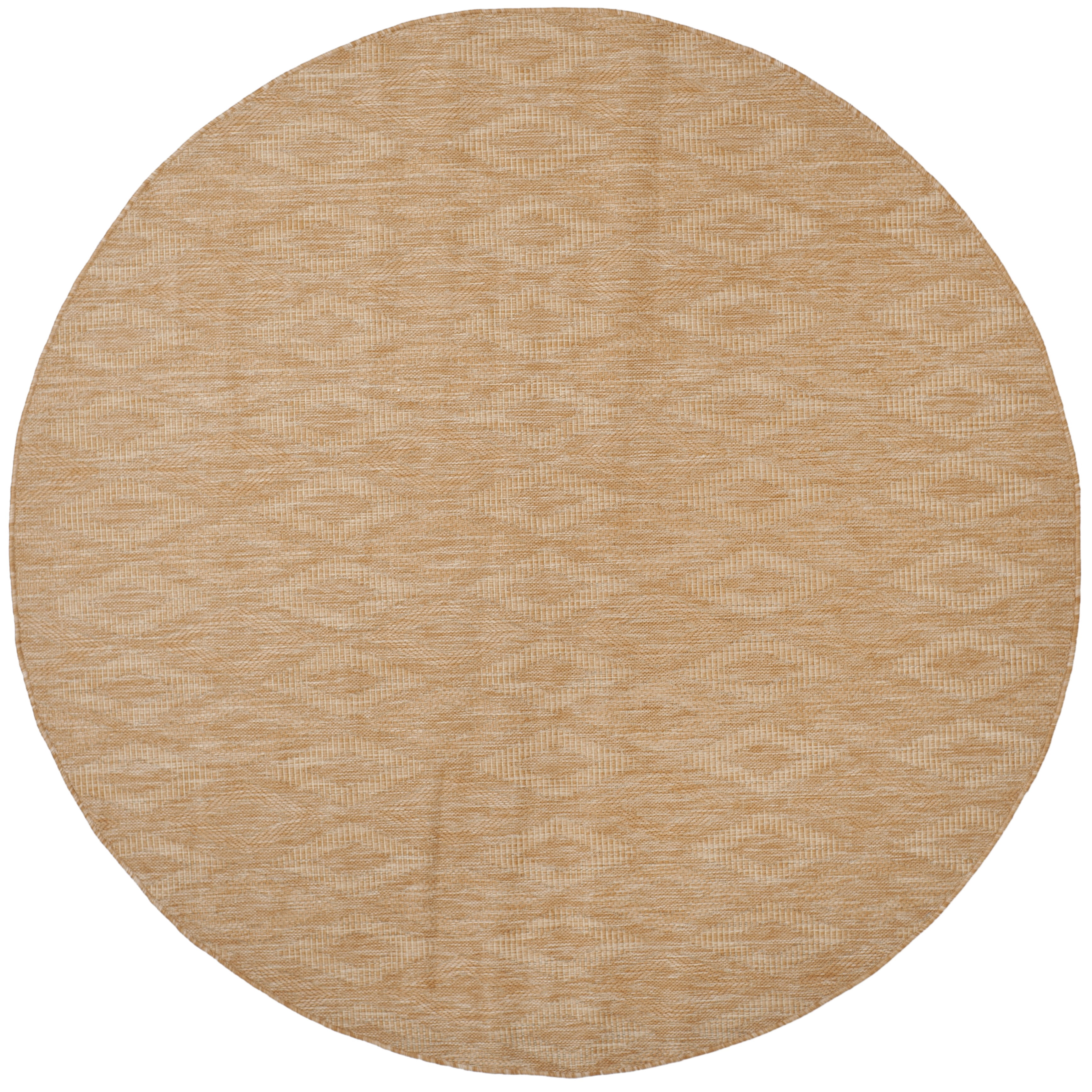 Safavieh Courtyard Teodor Geometric Indoor/Outdoor Area Rug, Natural, 4' x 4' Round