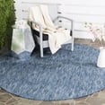 thumbnail image 1 of Safavieh Courtyard Teodor Geometric Indoor/Outdoor Area Rug, Navy, 4' x 4' Round, 1 of 10