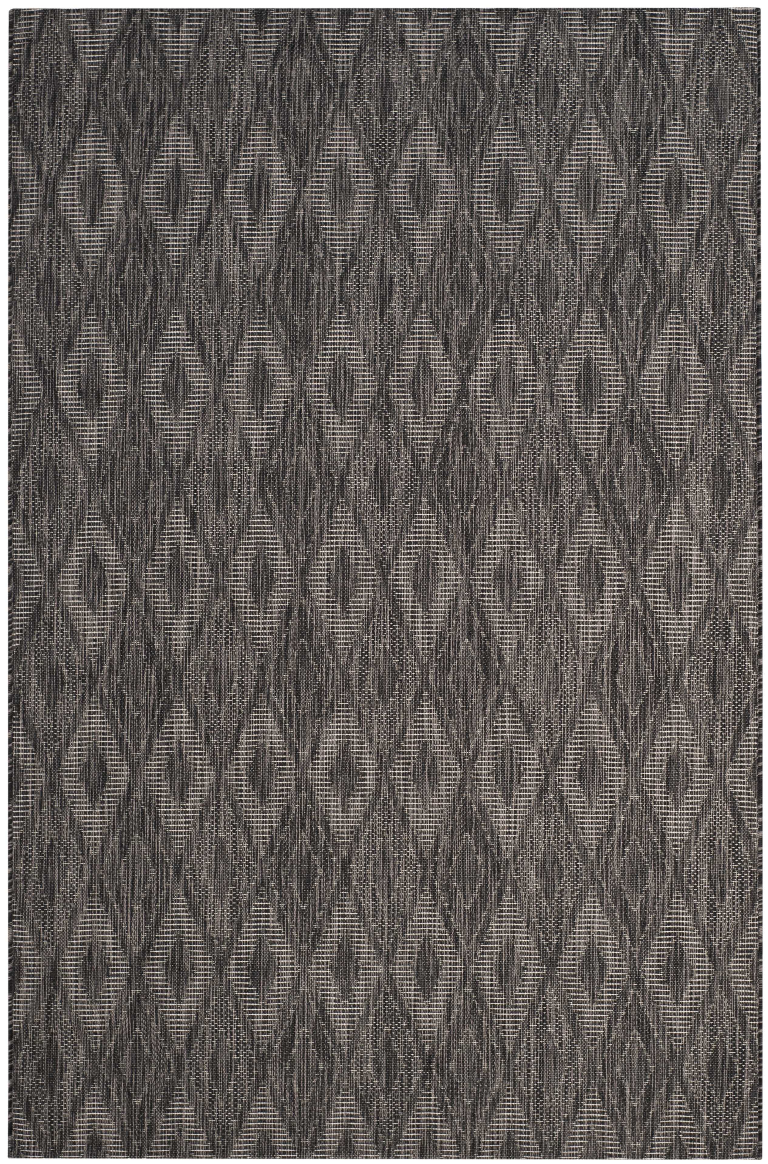 Safavieh Courtyard Teodor Geometric Indoor/Outdoor Area Rug, Black, 4' x 5'7"