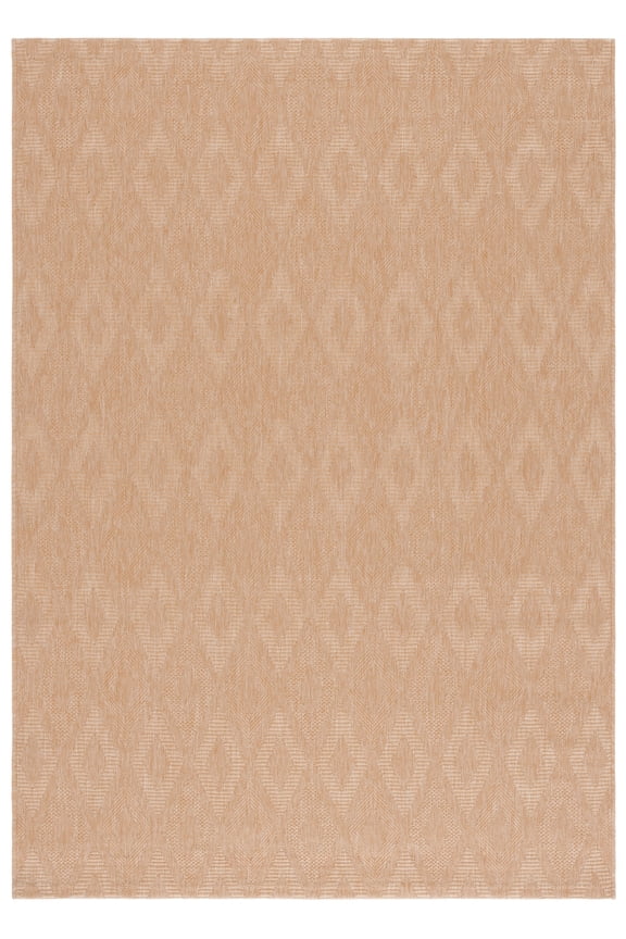 Courtyard Teodor Geometric Indoor/Outdoor Area Rug, Natural, 5'3" x 7'7"