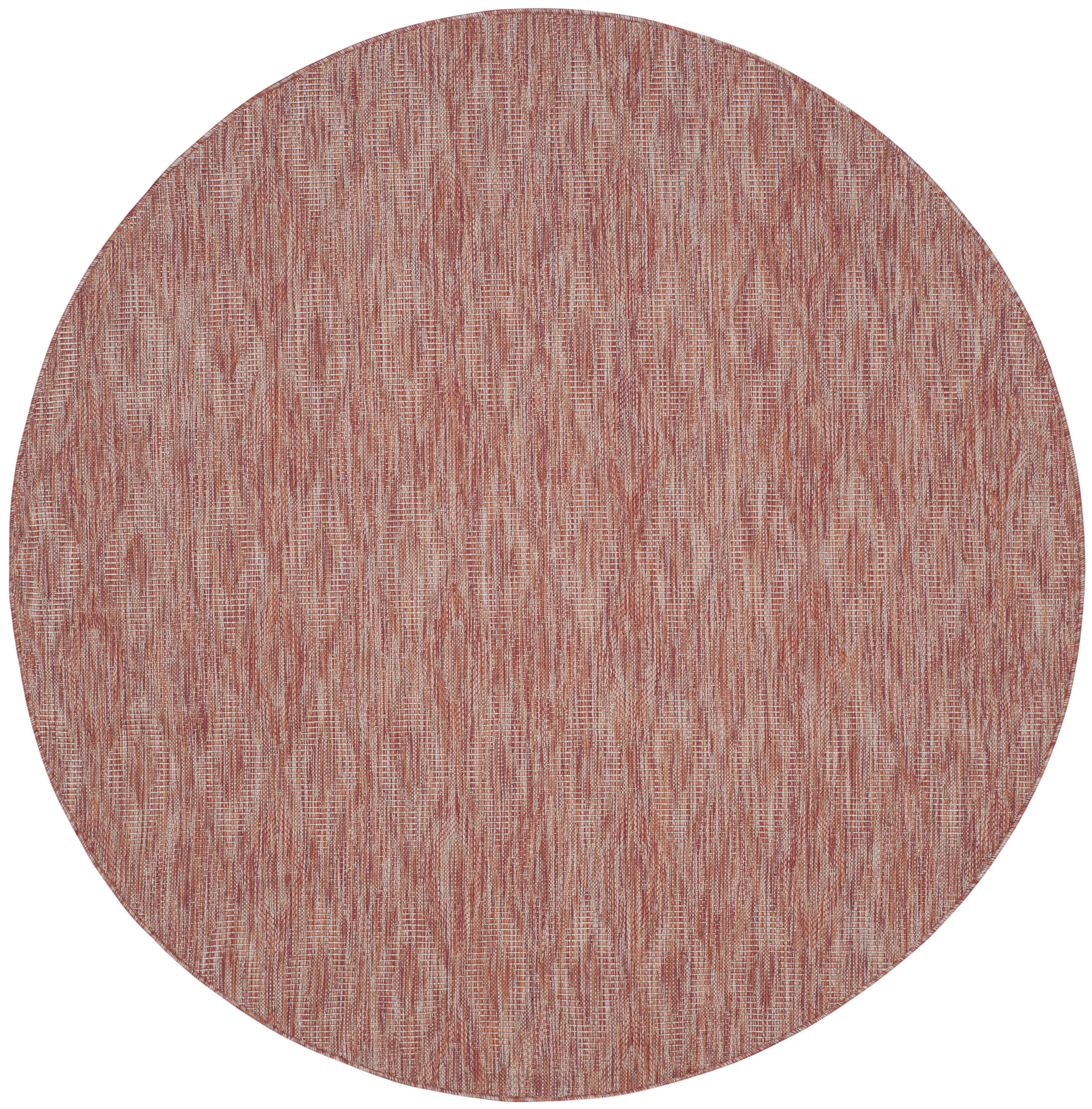 Safavieh Courtyard Teodor Geometric Indoor/Outdoor Area Rug, Red, 6'7" x 6'7" Round