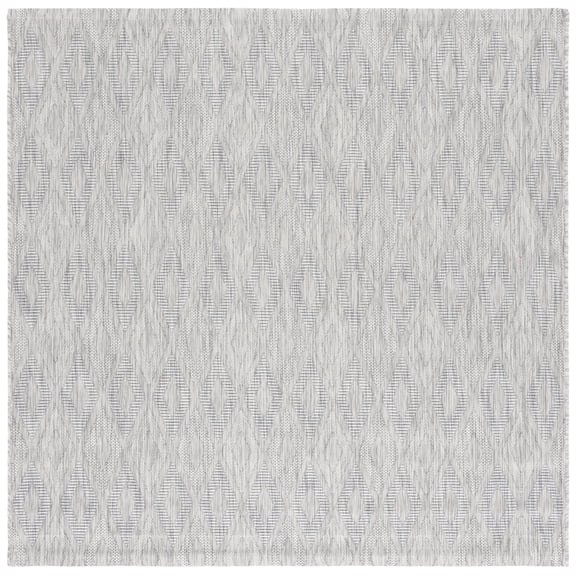 Safavieh Courtyard Teodor Geometric Indoor/Outdoor Area Rug, Gray, 6'7" x 6'7" Square