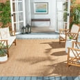 thumbnail image 1 of Safavieh Courtyard Teodor Geometric Indoor/Outdoor Area Rug, Natural, 6'7" x 6'7" Square, 1 of 15