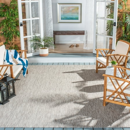 Safavieh Courtyard Teodor Geometric Indoor/Outdoor Area Rug, Beige, 6'7" x 9'6"