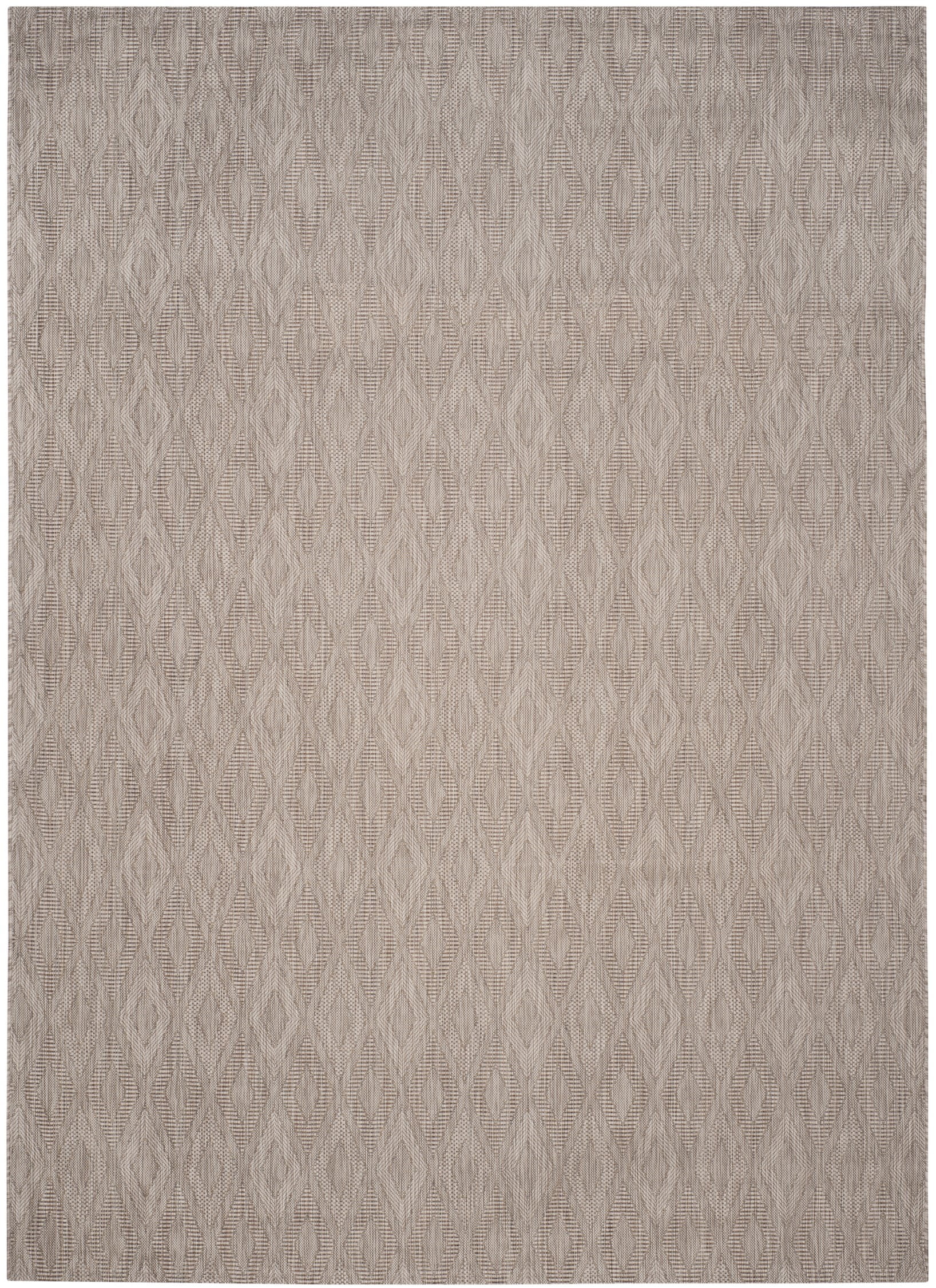 Reversible Black Synthetic 95" Rectangular Outdoor Rug