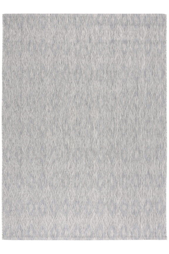 Courtyard Teodor Geometric Indoor/Outdoor Area Rug, Gray, 9' x 12'