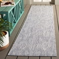 thumbnail image 1 of Safavieh Courtyard Teodor Geometric Indoor/Outdoor Runner Rug, Gray, 2'3" x 10', 1 of 10