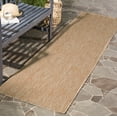 thumbnail image 1 of Safavieh Courtyard Teodor Geometric Indoor/Outdoor Runner Rug, Natural, 2'3" x 10', 1 of 14