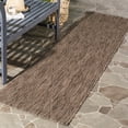 thumbnail image 1 of Safavieh Courtyard Teodor Geometric Indoor/Outdoor Runner Rug, Brown, 2'3" x 12', 1 of 8