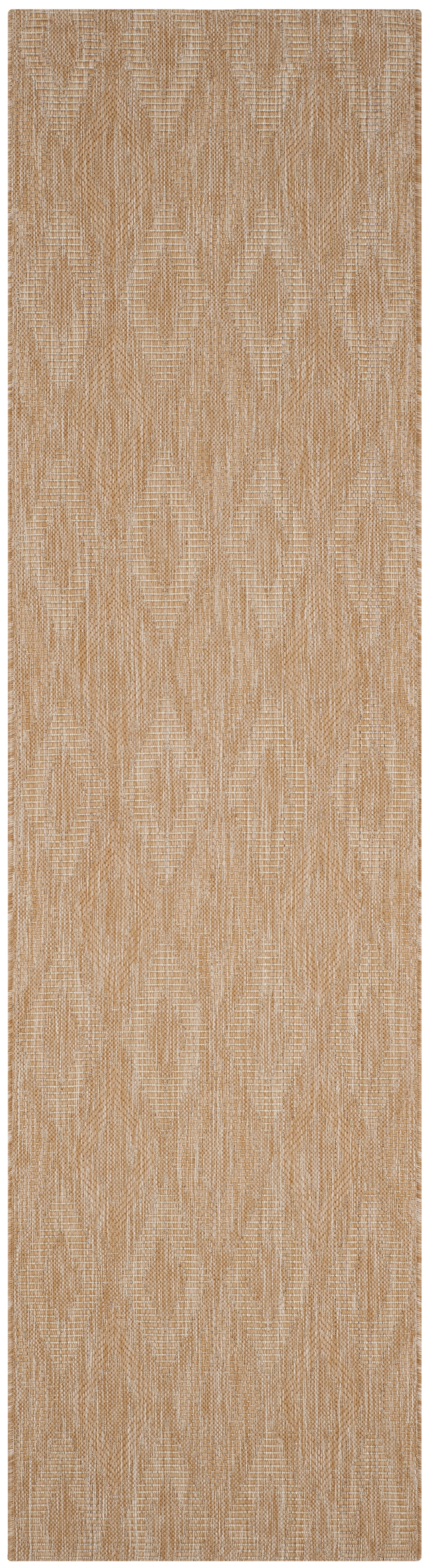 Safavieh Courtyard Teodor Geometric Indoor/Outdoor Runner Rug, Natural, 2'3" x 8'
