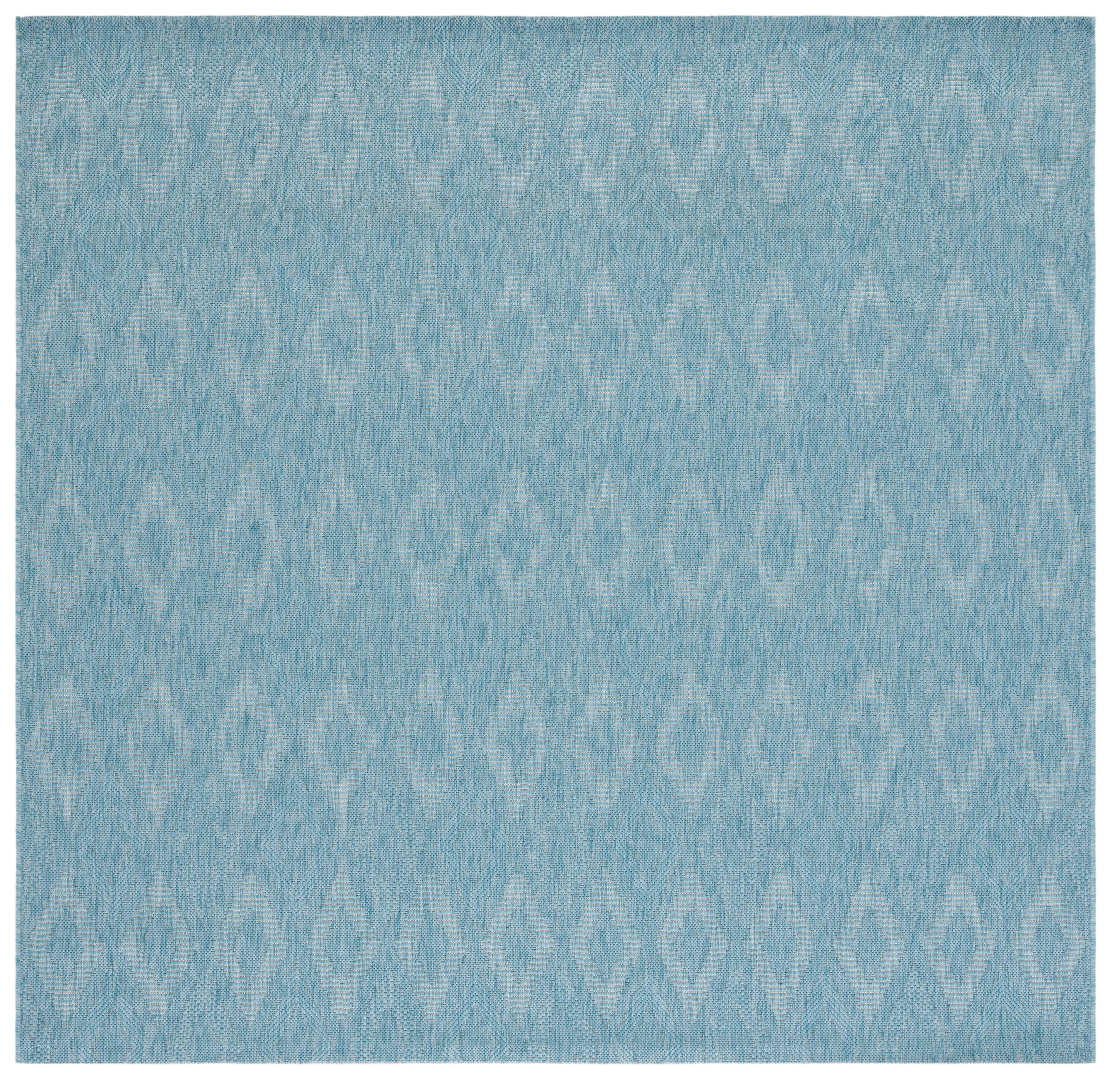 Safavieh Courtyard Teodor Geometric Indoor/Outdoor Area Rug, Aqua, 6'7" x 6'7" Square