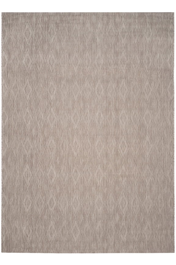 Courtyard Teodor Geometric Indoor/Outdoor Area Rug, Beige, 9' x 12'