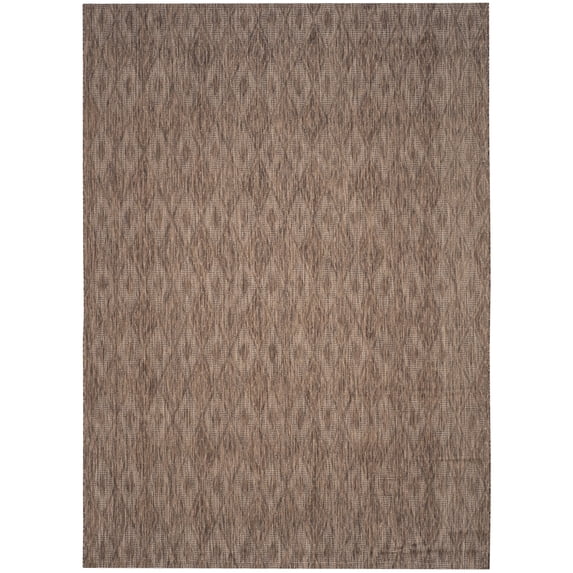 Safavieh Courtyard Teodor Geometric Indoor/Outdoor Area Rug, Brown, 8' x 10'