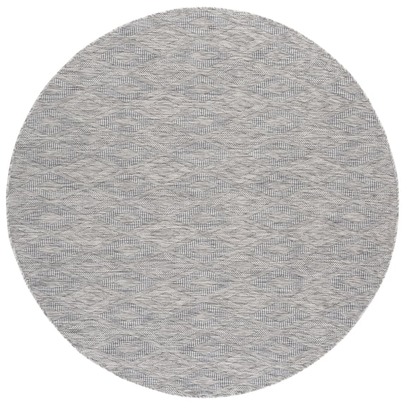 Safavieh Courtyard Teodor Geometric Indoor/Outdoor Area Rug, Gray, 9' x 9' Round
