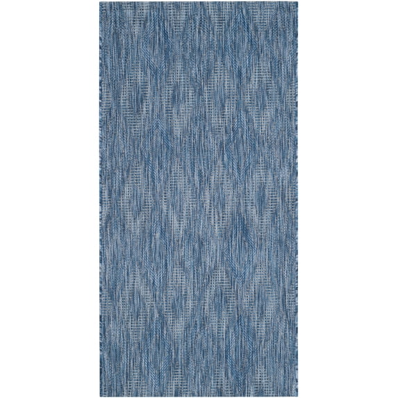 Safavieh Courtyard Teodor Geometric Indoor/Outdoor Area Rug, Navy, 2'7" x 5'