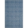 thumbnail image 1 of Safavieh Courtyard Teodor Geometric Indoor/Outdoor Area Rug, Navy, 4' x 5'7", 1 of 15