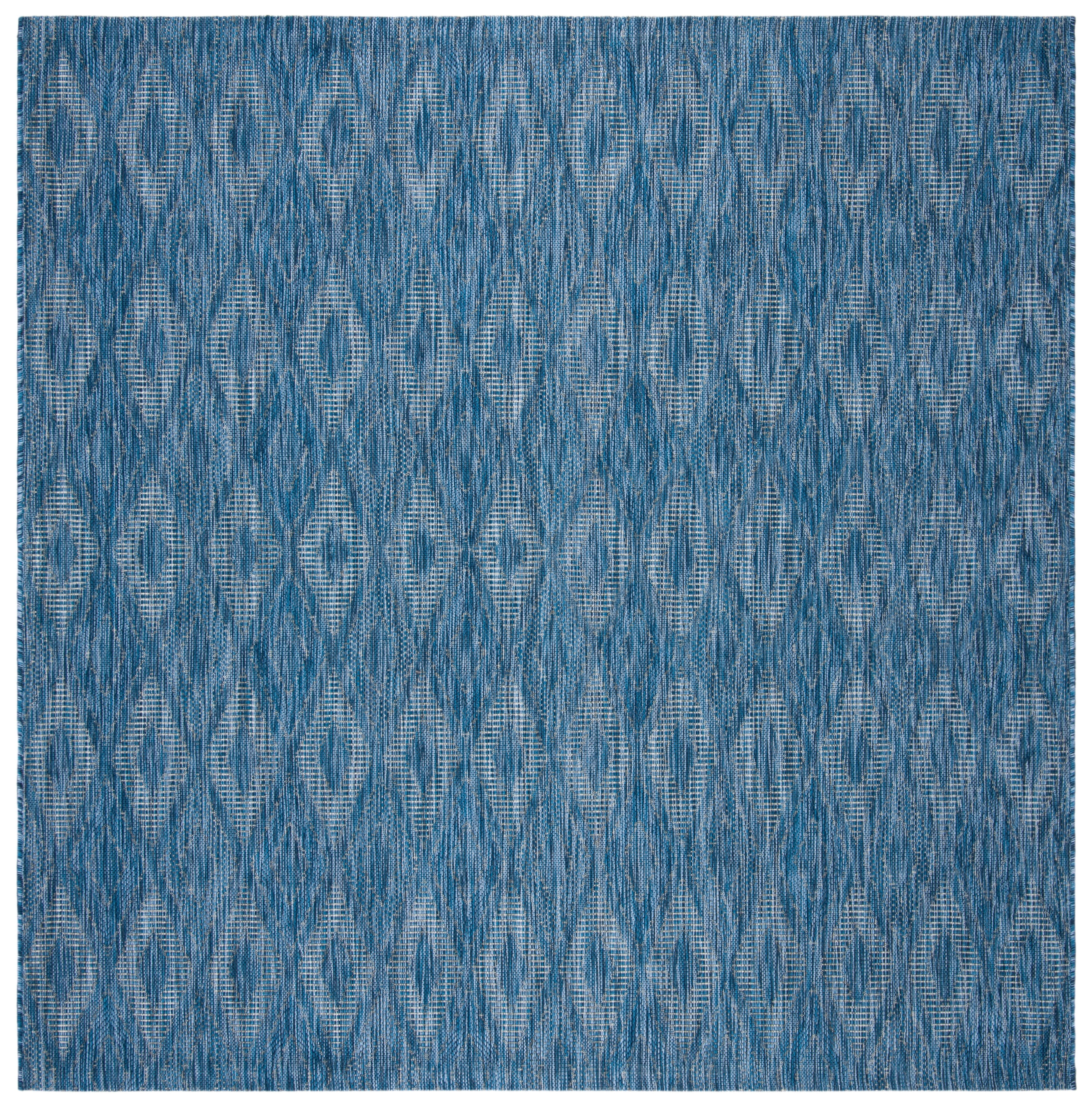 Safavieh Courtyard Teodor Geometric Indoor/Outdoor Area Rug, Navy, 7'10" x 7'10" Square