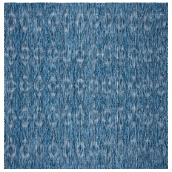 Safavieh Courtyard Teodor Geometric Indoor/Outdoor Area Rug, Navy, 7'10" x 7'10" Square