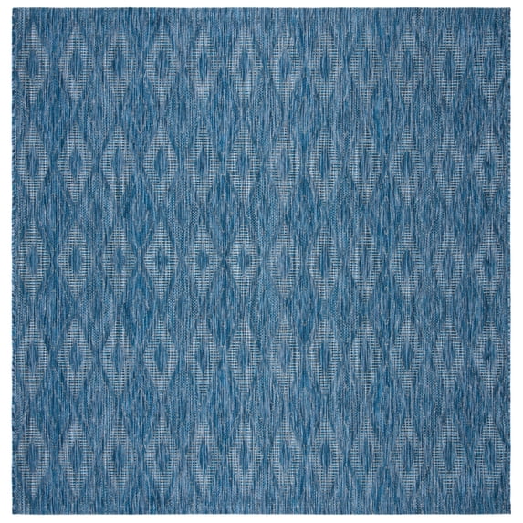 Safavieh Courtyard Teodor Geometric Indoor/Outdoor Area Rug, Navy, 9' x 9' Square