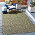 thumbnail image 1 of Safavieh Courtyard Teodor Geometric Indoor/Outdoor Area Rug, Olive, 4' x 5'7", 1 of 8