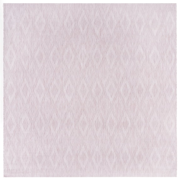 Safavieh Courtyard Teodor Geometric Indoor/Outdoor Area Rug, Pink, 6'7" x 6'7" Square