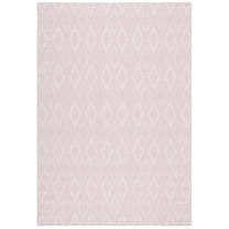 SAFAVIEH Courtyard Teodor Geometric Indoor/Outdoor Area Rug, Pink, 9' x 12'