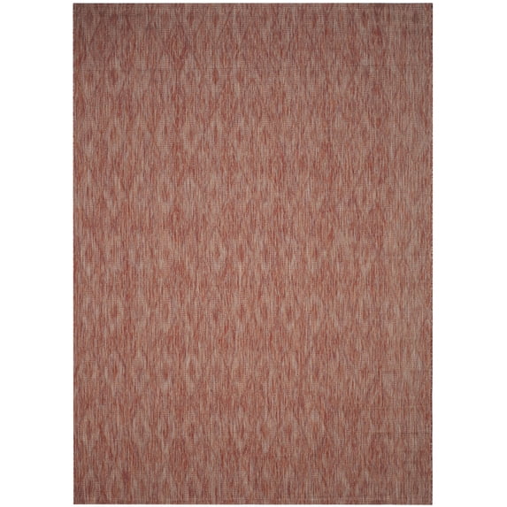 Safavieh Courtyard Teodor Geometric Indoor/Outdoor Area Rug, Red, 8' x 10'