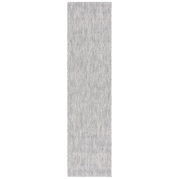 Safavieh Courtyard Teodor Geometric Indoor/Outdoor Runner Rug, Gray, 2'3" x 8'