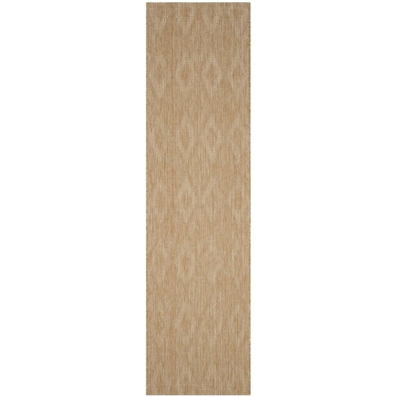 Safavieh Courtyard Teodor Geometric Indoor/Outdoor Runner Rug, Natural, 2'3" x 18'