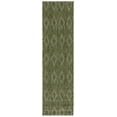 thumbnail image 1 of Safavieh Courtyard Teodor Geometric Indoor/Outdoor Runner Rug, Olive, 2'3" x 8', 1 of 9