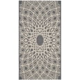 thumbnail image 1 of SAFAVIEH Courtyard Thane Abstract Indoor/Outdoor Area Rug, Anthracite/Beige, 2' x 3'7", 1 of 10