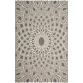 thumbnail image 1 of SAFAVIEH Courtyard Thane Abstract Indoor/Outdoor Area Rug, Anthracite/Beige, 4' x 5'7", 1 of 10