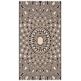 thumbnail image 1 of SAFAVIEH Courtyard Thane Abstract Indoor/Outdoor Area Rug, Black/Beige, 2' x 3'7", 1 of 16