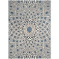 thumbnail image 1 of SAFAVIEH Courtyard Thane Nautical Indoor/Outdoor Area Rug, 9' x 12', Blue/Beige, 1 of 7