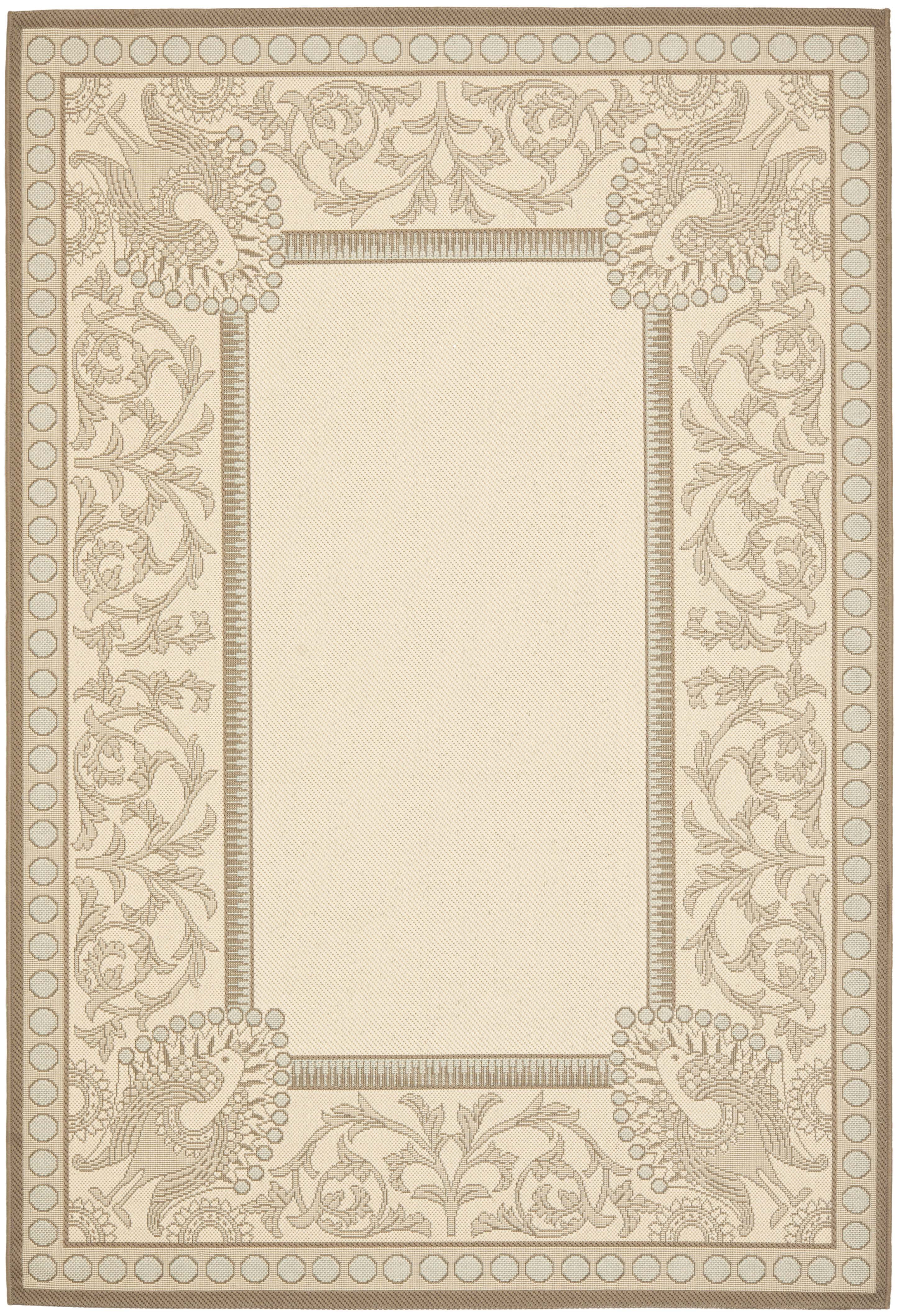 Safavieh Courtyard Theodore Oriental Indoor/Outdoor Area Rug, Beige/Dark Beige, 6'7" x 9'6"