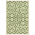 thumbnail image 1 of SAFAVIEH Courtyard Thurstan Geometric Indoor/Outdoor Area Rug, Green/Beige, 6'7" x 9'6", 1 of 6