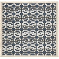 thumbnail image 1 of SAFAVIEH Courtyard Thurstan Geometric Indoor/Outdoor Area Rug, Navy/Beige, 7'10" x 7'10" Square, 1 of 7