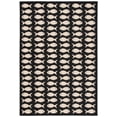 thumbnail image 1 of SAFAVIEH Courtyard Tranter Geometric Fish Indoor/Outdoor Area Rug, 4' x 5'7", Black/Beige, 1 of 11