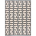 thumbnail image 1 of SAFAVIEH Courtyard Tranter Geometric Fish Indoor/Outdoor Area Rug, 9' x 12', Grey/Beige, 1 of 14