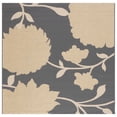thumbnail image 1 of Safavieh Courtyard Tyson Floral Indoor/Outdoor Area Rug, Anthracite/Beige, 4' x 4' Square, 1 of 16