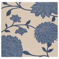 thumbnail image 1 of Safavieh Courtyard Tyson Floral Indoor/Outdoor Area Rug, Beige/Blue, 4' x 4' Square, 1 of 17
