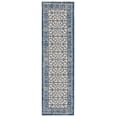 thumbnail image 1 of SAFAVIEH Courtyard Vergil Bordered Indoor/Outdoor Runner Rug, Navy/Beige, 2'3" x 8', 1 of 6