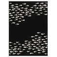 thumbnail image 1 of Safavieh Courtyard Victoria Fishes Indoor/Outdoor Area Rug, Black/Beige, 5'3" x 7'7", 1 of 10