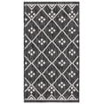 thumbnail image 1 of SAFAVIEH Courtyard Wasif Geometric Indoor/Outdoor Area Rug, Black/Ivory, 2'7" x 5', 1 of 14